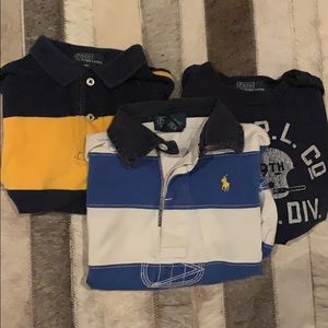 RALPH LAUREN POLO SHIRTS (3 count)